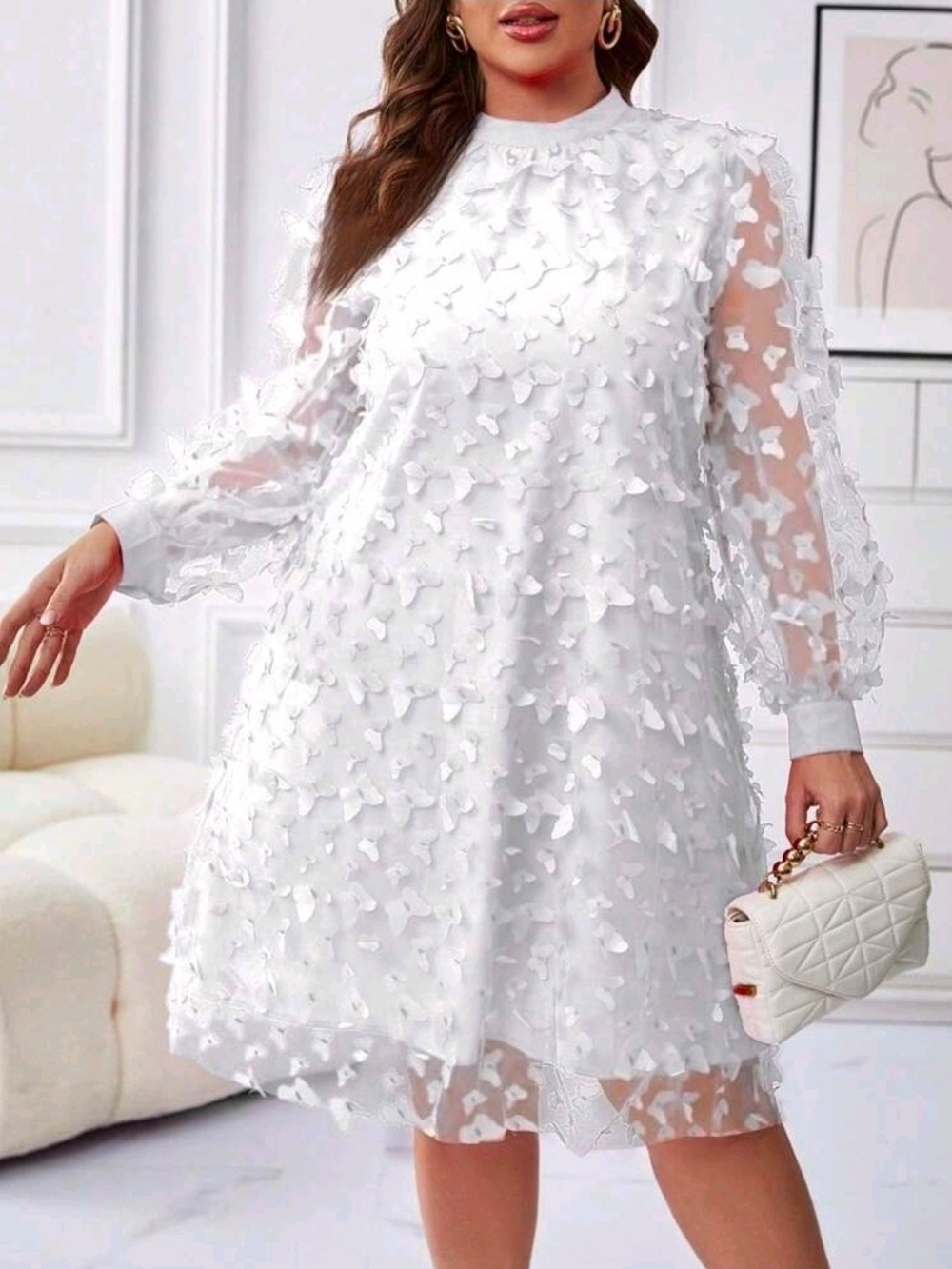 SHEIN NEW BUTTERFLIES DRESS SZ 1X